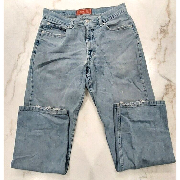 IZOD Luxury‎ Sport Jeans Mens 32x32 Classic Denim Heavy Casual Work Dad Straight - Picture 1 of 9